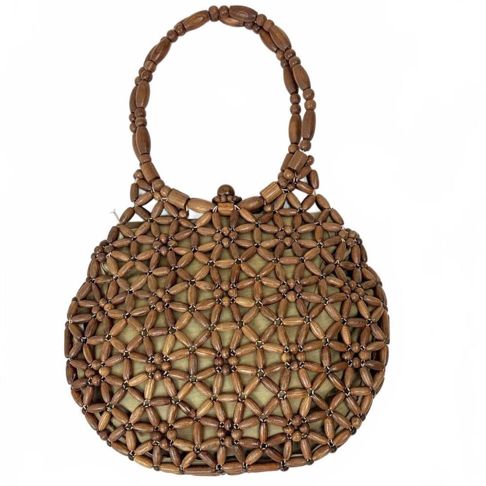 AGB Women’s 16 Beige Sleeveless Hi-Low Tiered Skirt Pleated Neck - Picture 7 of 8